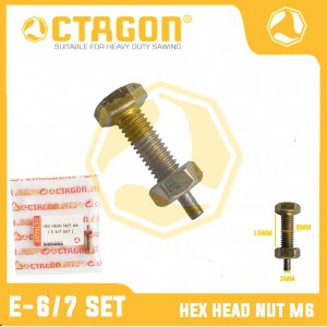 HEX HEAD SCREW W/NUT M6 SET