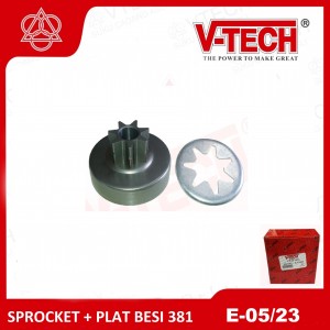 E-5+23 SPROCKET+PLAT BESI