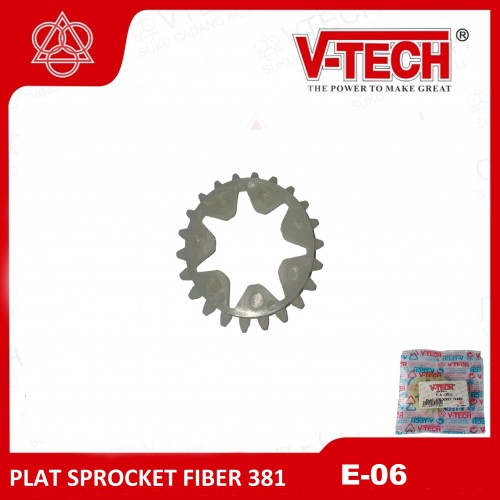 E-6 PLAT SPROCKET FIBER